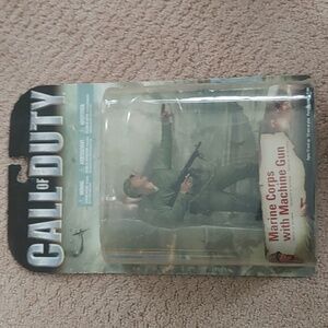 NIB McFarlane Toys Call of Duty MARINE CORPS w/MACHINE GUN Battle of Okinawa